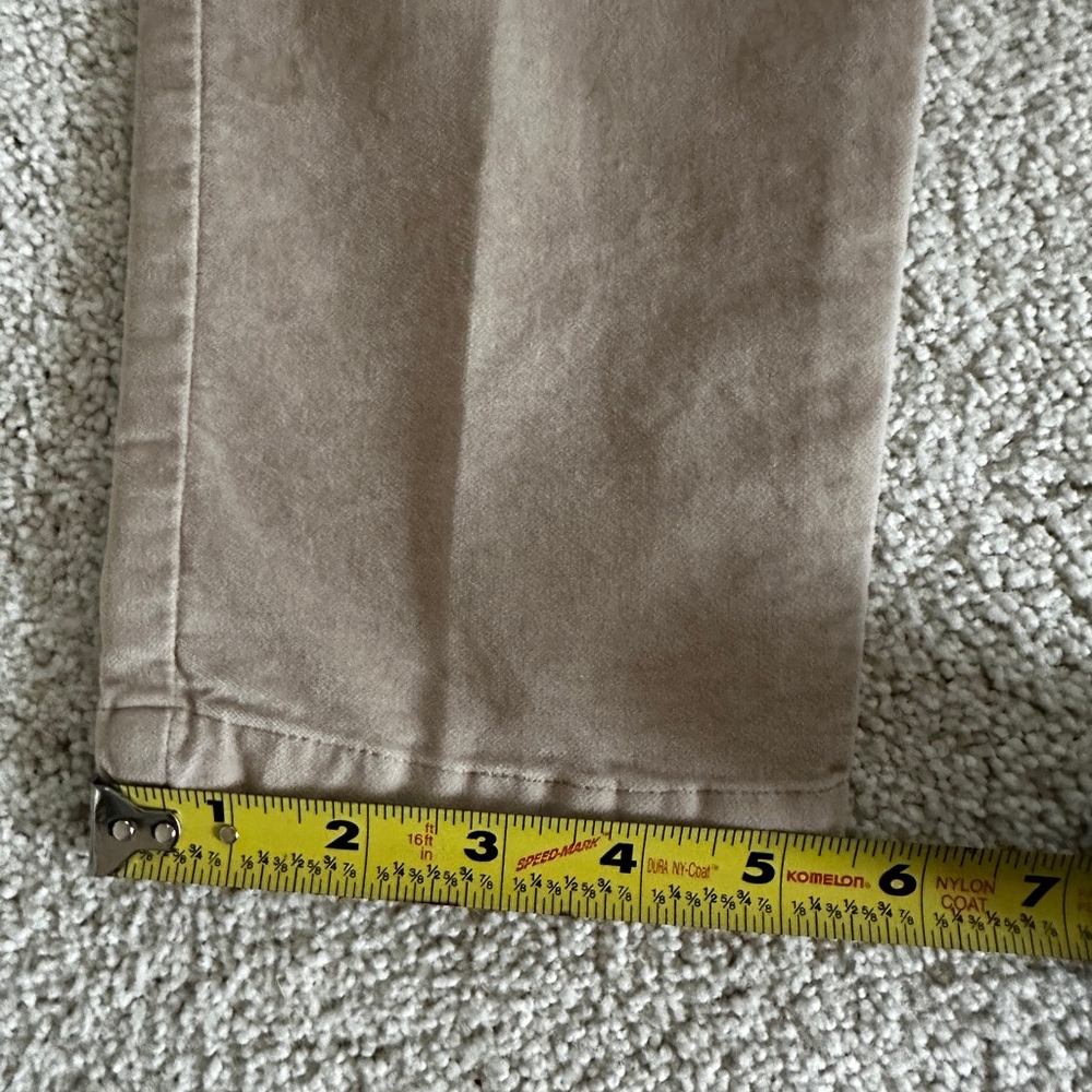 Peruvian Connection Brand Velvet Jeans tan size 6 - Picture 9 of 9